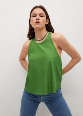 Top espalda cruzada Mango