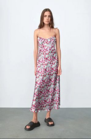 VESTIDO LENCERO ESTAMPADO FLORAL