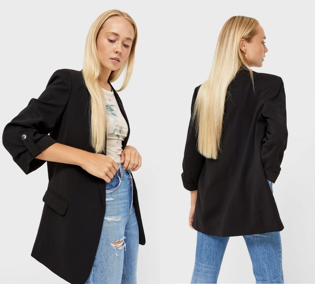 americana remangada Stradivarius