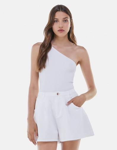 Body asimétrico Bershka
