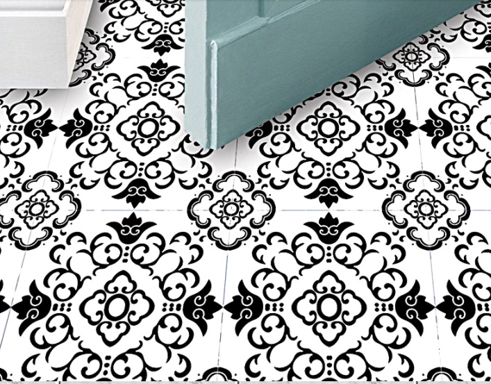 suelo en blanco y negro