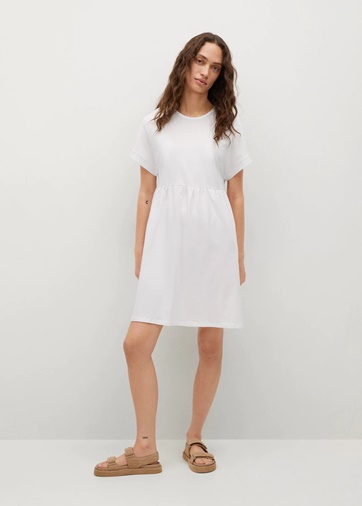 Vestido blanco Mango algodón 12,99 euros