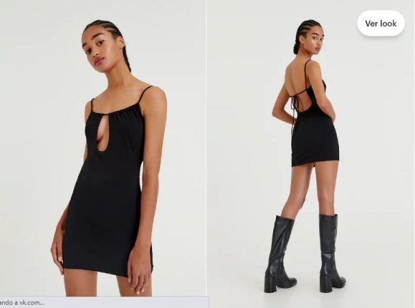 Vestido cut out ajustado  Pull&Bear