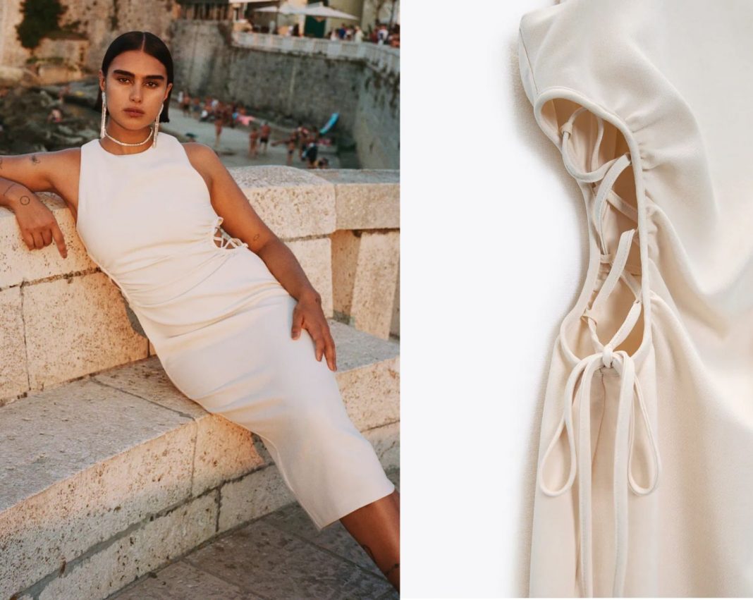 vestido cut out Zara