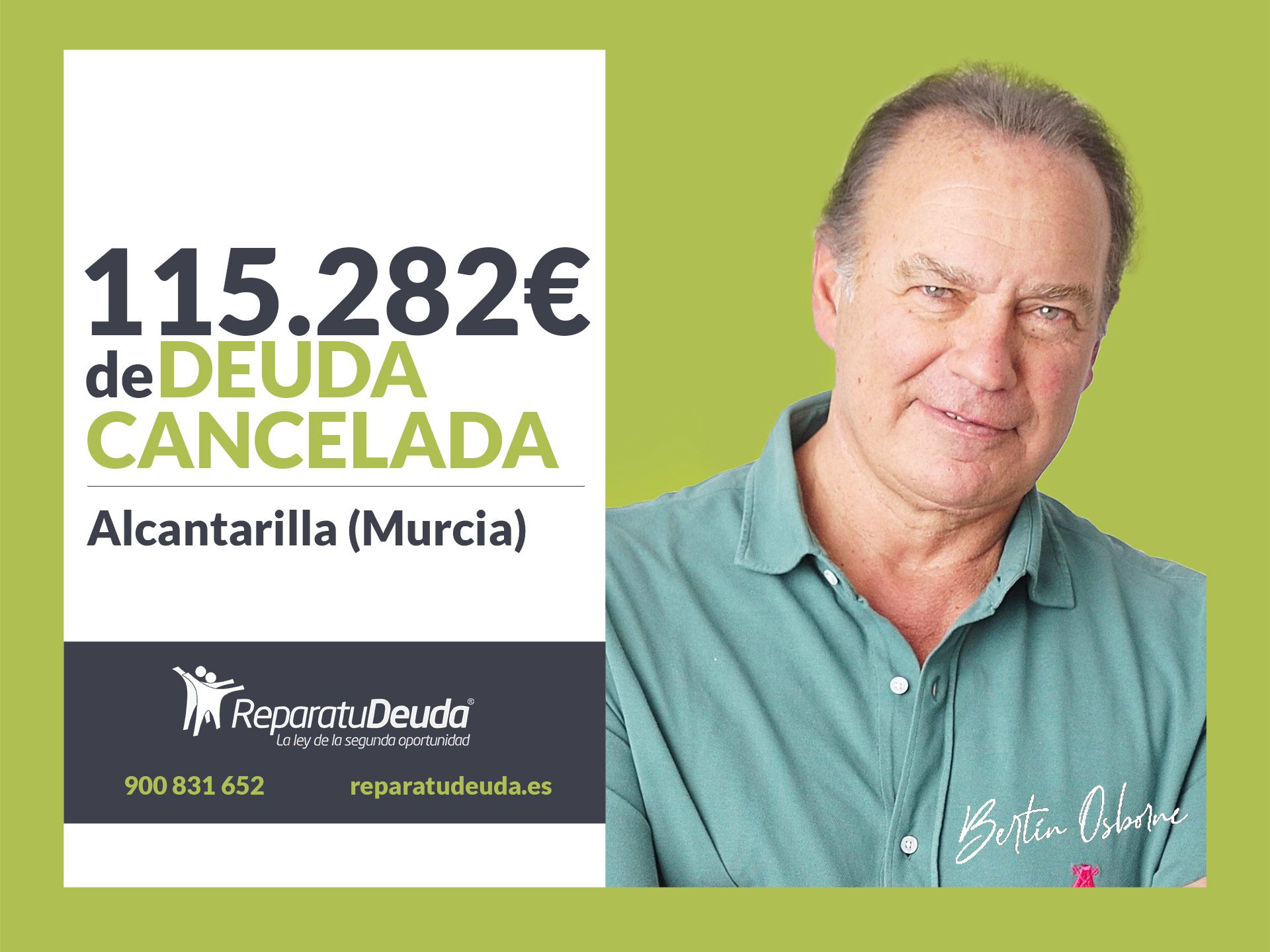 Repara tu Deuda Abogados cancela 115.282€ en Alcantarilla (Murcia) con la Ley de la Segunda Oportunidad