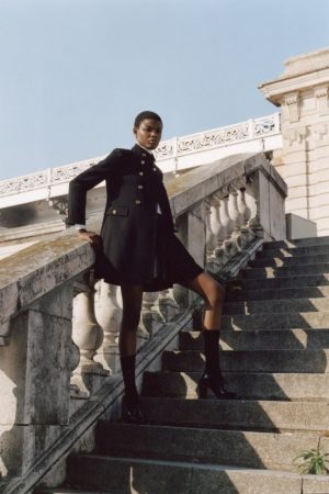 Abrigo cruzado botones