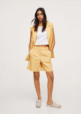 Bermudas lino pinzas