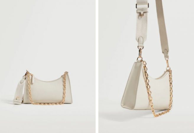 Bolso bandolera cadena Mango