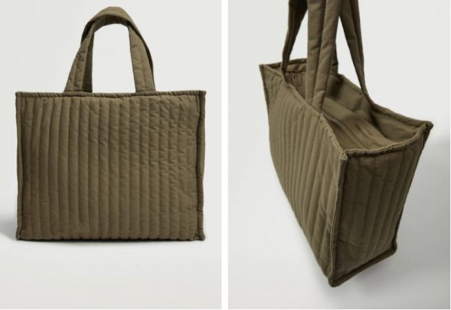 Bolso shopper acolchado