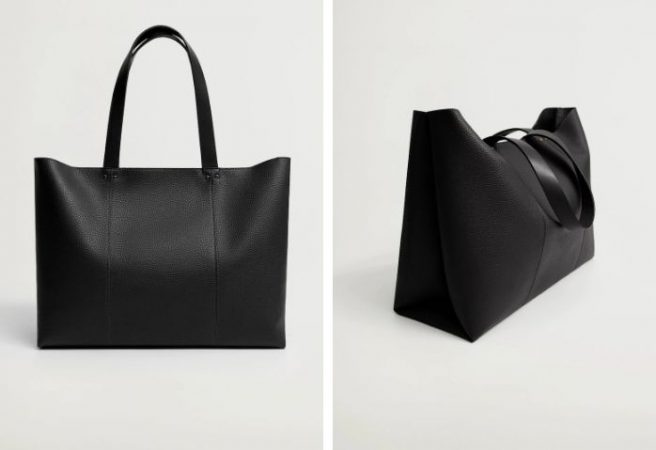 Bolso shopper costuras