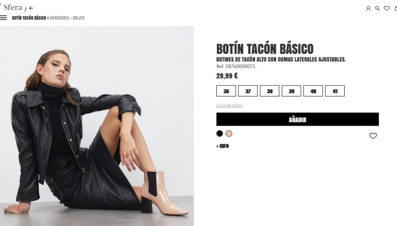 Botín tacón básico- Sfera