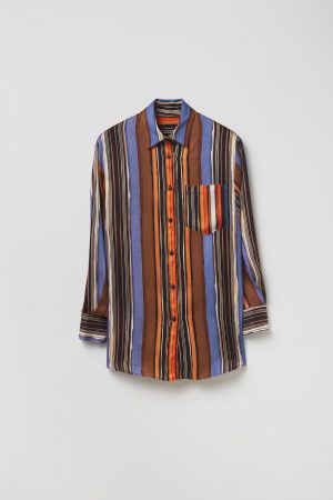 CAMISA RAYAS ESTAMPADA