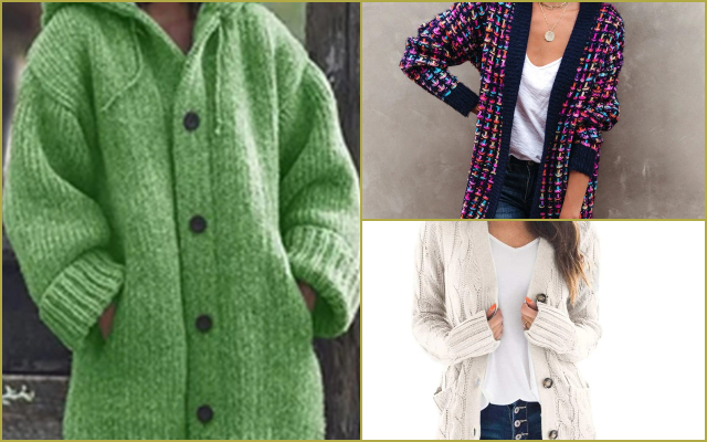 Cárdigans informales y calentitos de Aliexpress para disfrutar este otoño