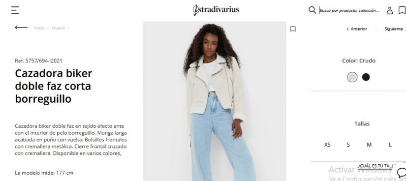 Cazadora biker doble faz corta borreguillo