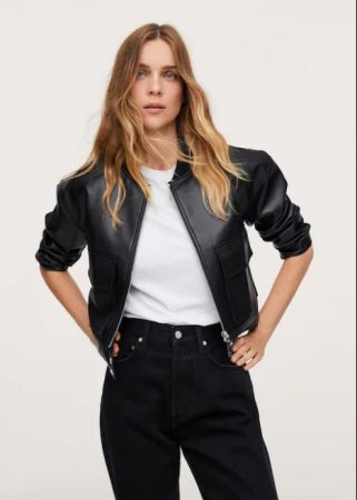 Mango estrena colección: estas son las mejores americanas para otoño 62 Merca2.es Chaqueta efecto piel rombos