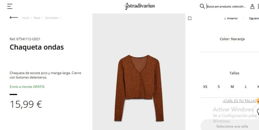 Chaqueta ondas- Stradivarius
