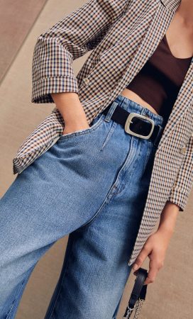 Jeans culotte paperbag 