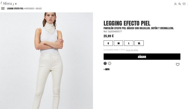Legging efecto piel