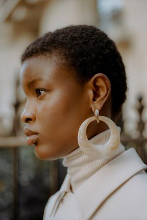 Pendientes arandelas resina