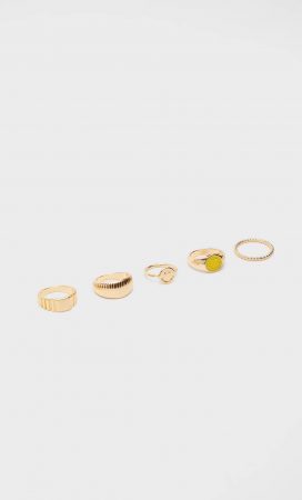 Set 5 anillos Smiley