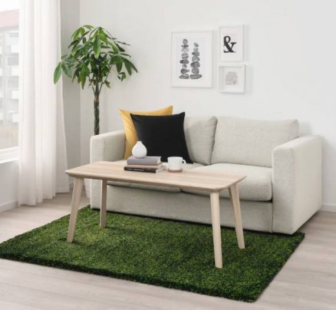 alfombra pelo largo sintetica