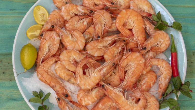 aperitivo con langostinos