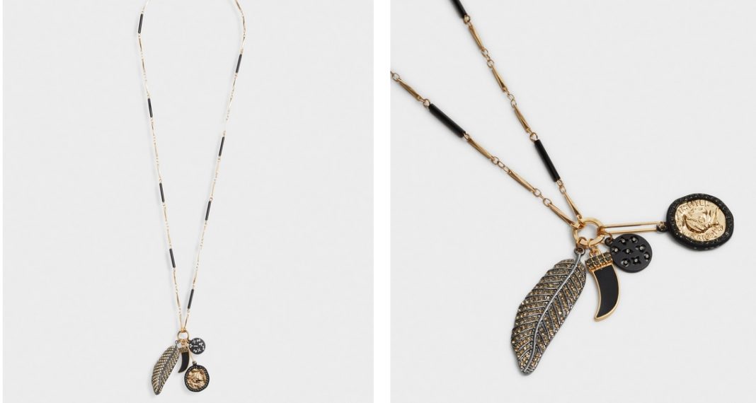 collar largo con charms