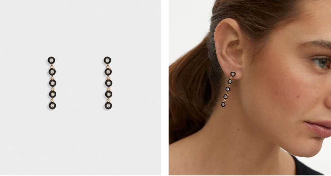 pendientes con colgantes cristales