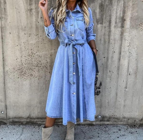 Vestidos de otoño elegantes por precios increíbles 29 Merca2.es vestido vaquero