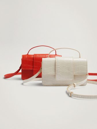 Bolso de mano de fiesta con grabado animal