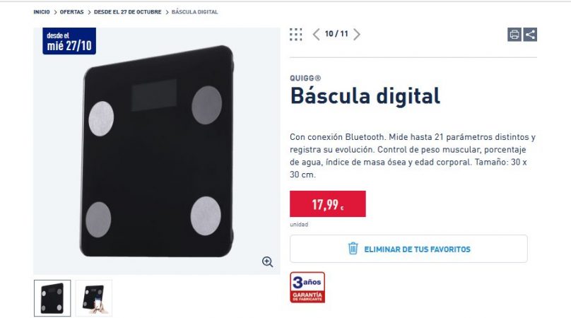 El invento de Aldi por 7,99 euros para que nunca más te duela la espalda 20 Merca2.es Báscula digital