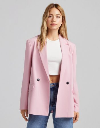 Blazer Bershka fluida botones
