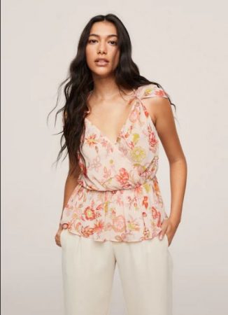 Blusa escote cruzado  