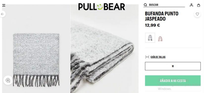 Bufanda punto jaspeado