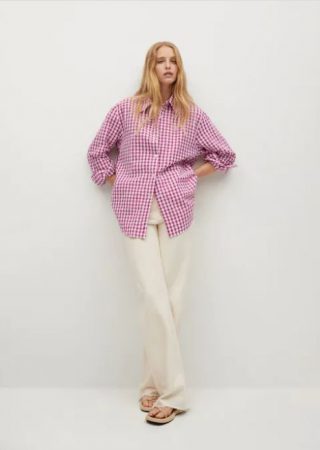 Camisa Mango oversize cuadros