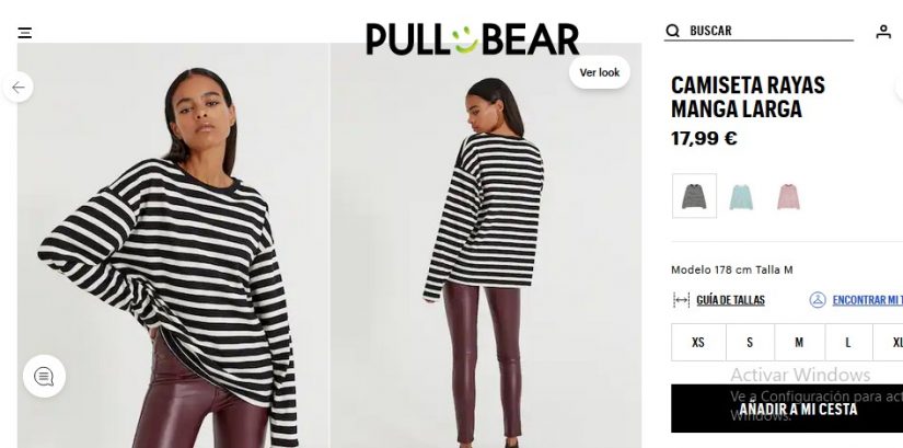 Camiseta rayas manga larga