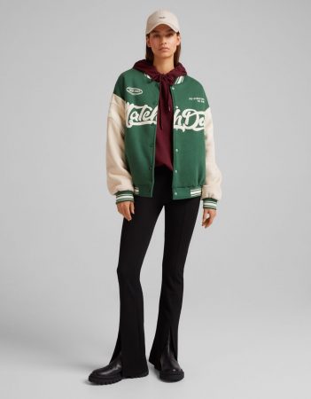 Chaleco acolchado efecto piel