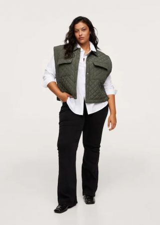 Chaleco acolchado bolsillos