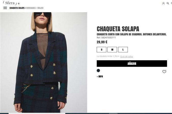 Chaqueta solapa