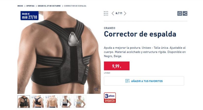 El invento de Aldi por 7,99 euros para que nunca más te duela la espalda 16 Merca2.es Corrector de espalda
