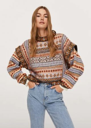 Jerséis y chaquetas de Mango para lucir como una modelo este otoño 55 Merca2.es Jersey punto combinado 1 Merca2.es