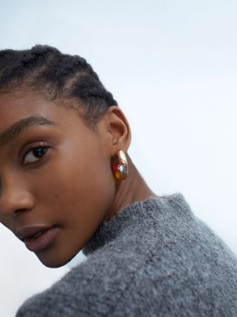 Pendientes Parfois de aro cortos multicolor 