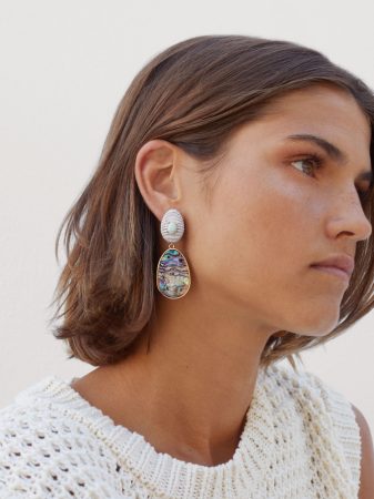 Pendientes Parfois largos con piedra 