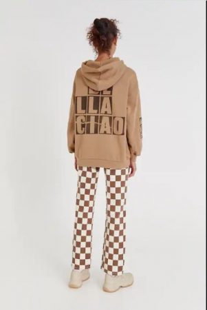 SUDADERA   BELLA CIAO CAQUI