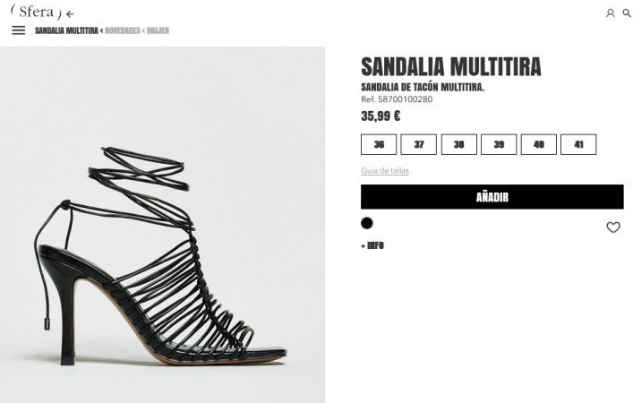 Sandalia multitira- Sfera