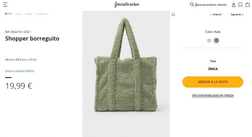 Shopper borreguito- Stradivarius