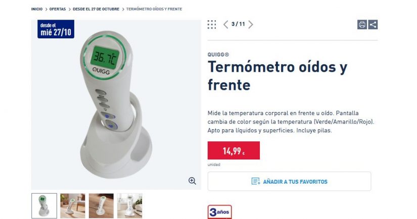 El invento de Aldi por 7,99 euros para que nunca más te duela la espalda 13 Merca2.es Termómetros oídos y frente
