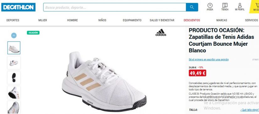 Decathlon: zapatillas Adidas y Reebok con descuentos de locura 90 Merca2.es Zapatillas de Tenis Adidas Courtjam