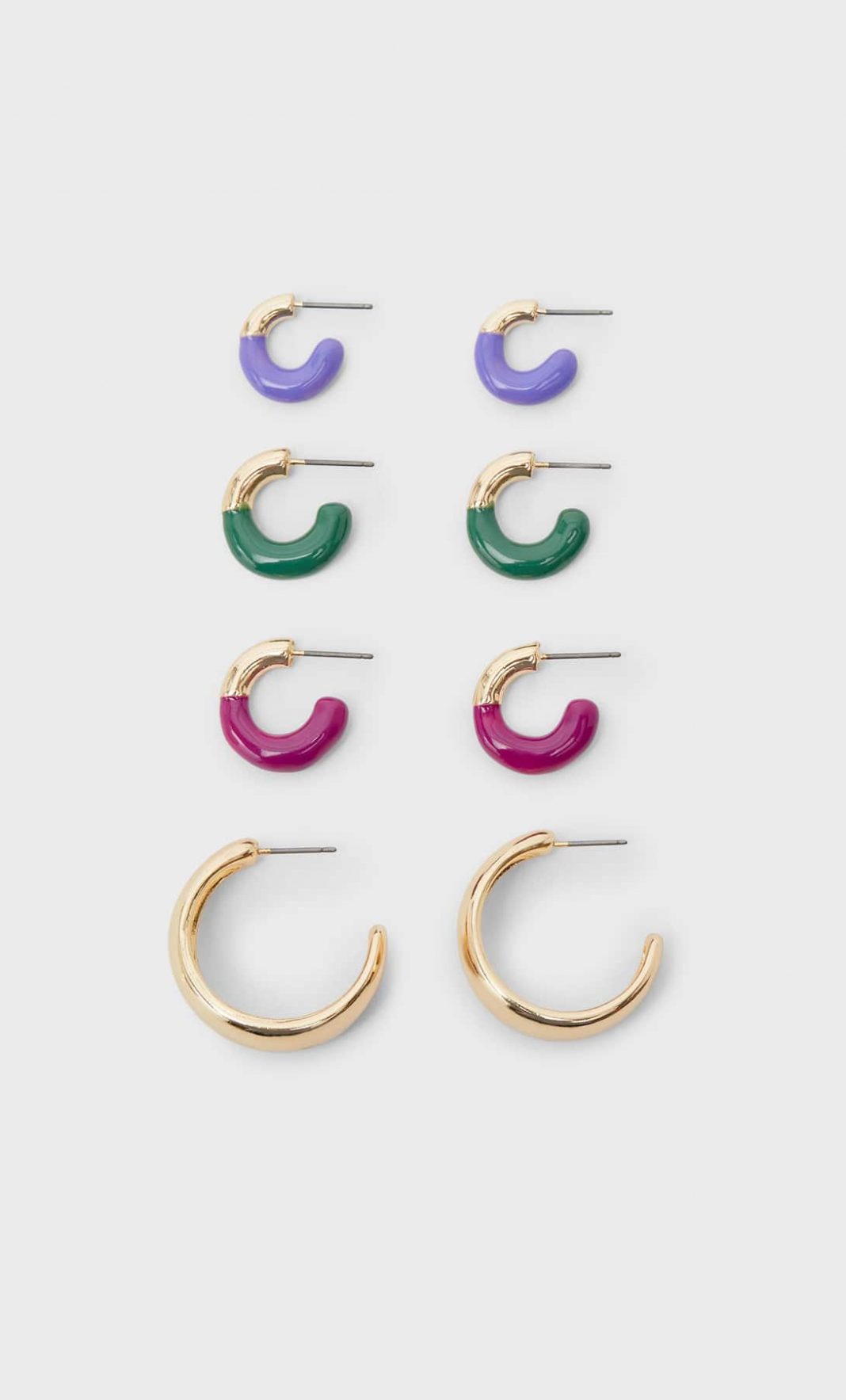 pendientes aro imitacion oro