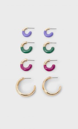 pendientes aro imitacion oro